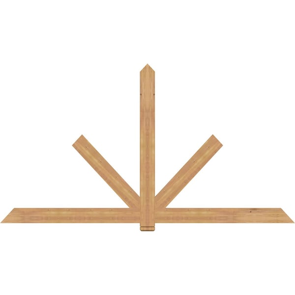 Ekena Millwork Kennewick Timber Gable Bracket, Western Red Cedar, 108"W x 58"H x 1 1/2"D x 5 1/2"F, 13/12 Pitch GBW108X58X0206KEN00SWR - main